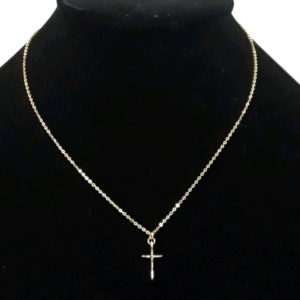 GOLD CROSS NECKLACE